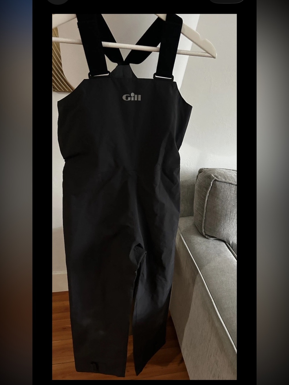 Gill Sailing Trouser JM Black Waterproof Nylon Pants Bib Fishing